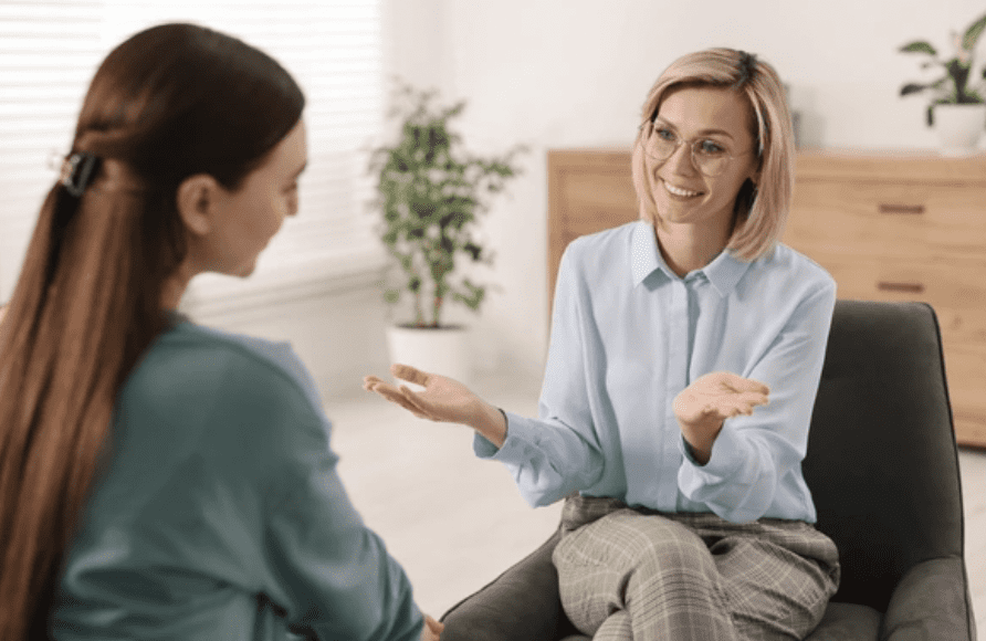 Career Counselling session with student and advisor